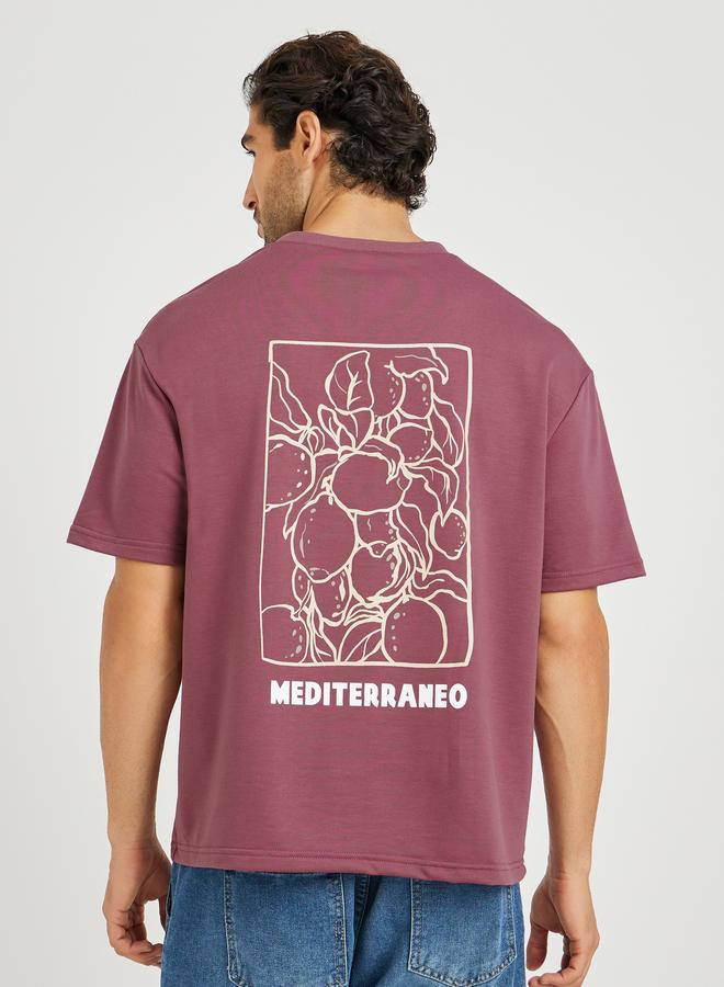 ستايلي تيشيرت رجالي مطبوع برسومات للعطلات بقصة واسعة - Image 5